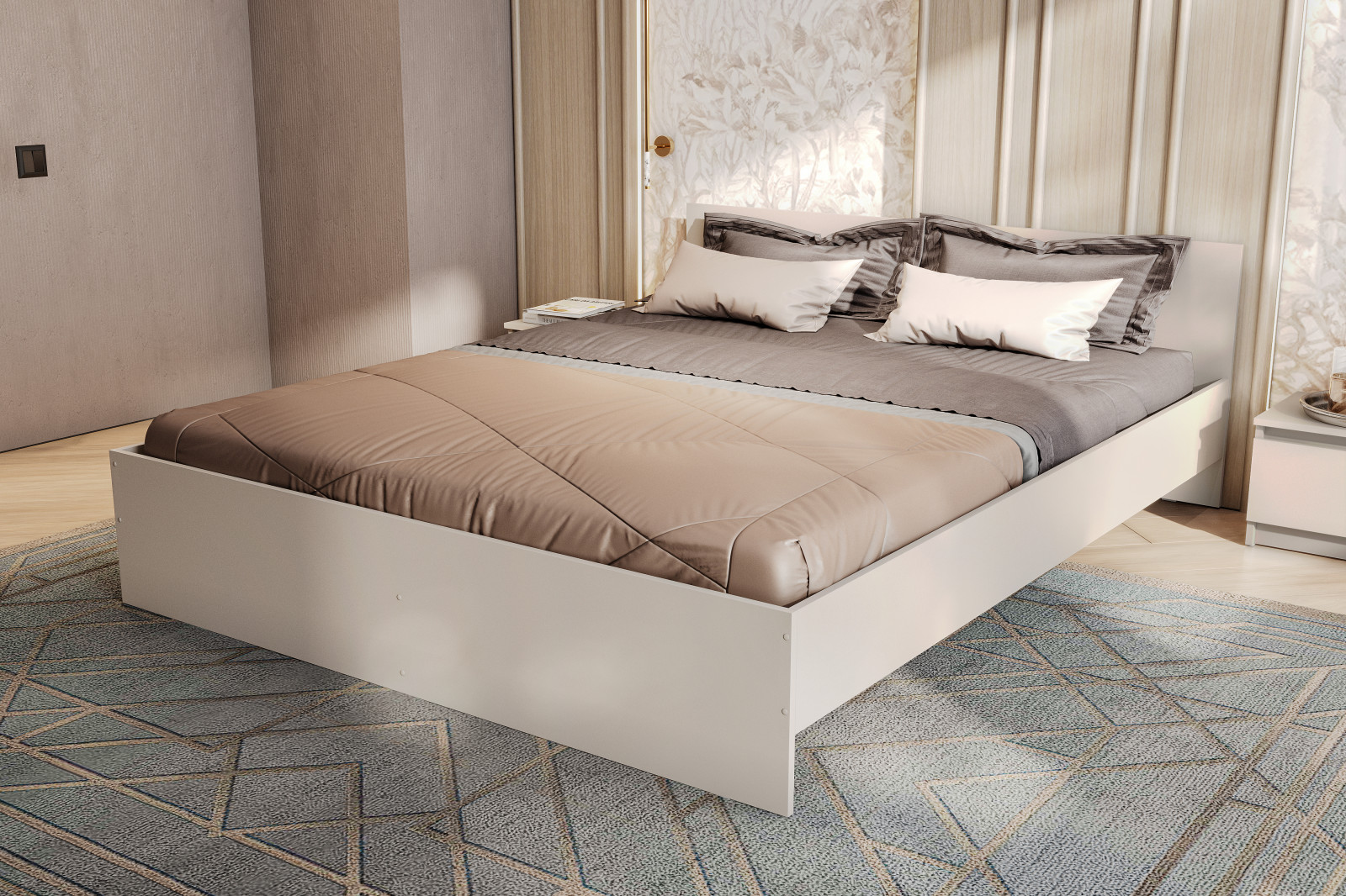 Кровать Денвер (1,6х2,0) Меланж