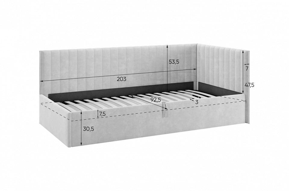 Кровать Мебельсон Твикс 90x200 с ПМ