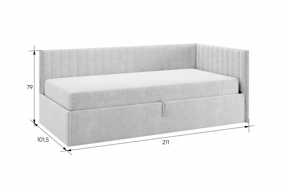 Кровать Мебельсон Твикс 90x200 с ПМ
