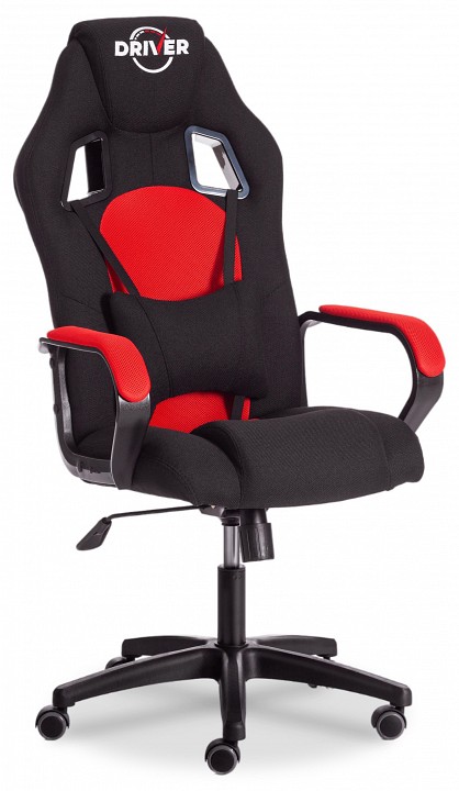 Кресло игровое Tetchair Driver, Компьютерные кресла Tetchair, из пластика, мягкие, современный стиль, черный