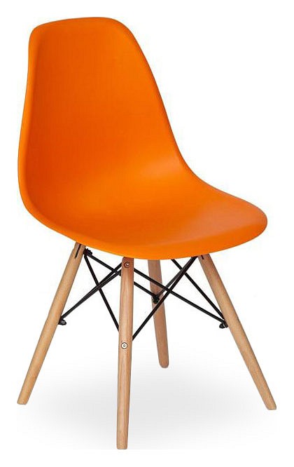 Стул Tetchair Cindy (Eames) (mod. 001), Стулья и табуреты Tetchair, деревянные, металлические, из пластика, современный стиль, белый