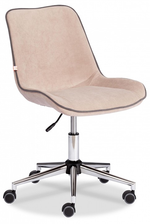 Стул компьютерный Tetchair Style, Компьютерные кресла Tetchair, металлические, мягкие, современный стиль, бежевый