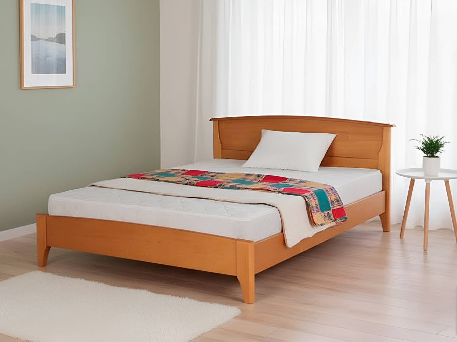 Кровать Альянс XXI век Бинго 2, Кровати Альянс XXI век, деревянные, прованс, скандинавский стиль, белый