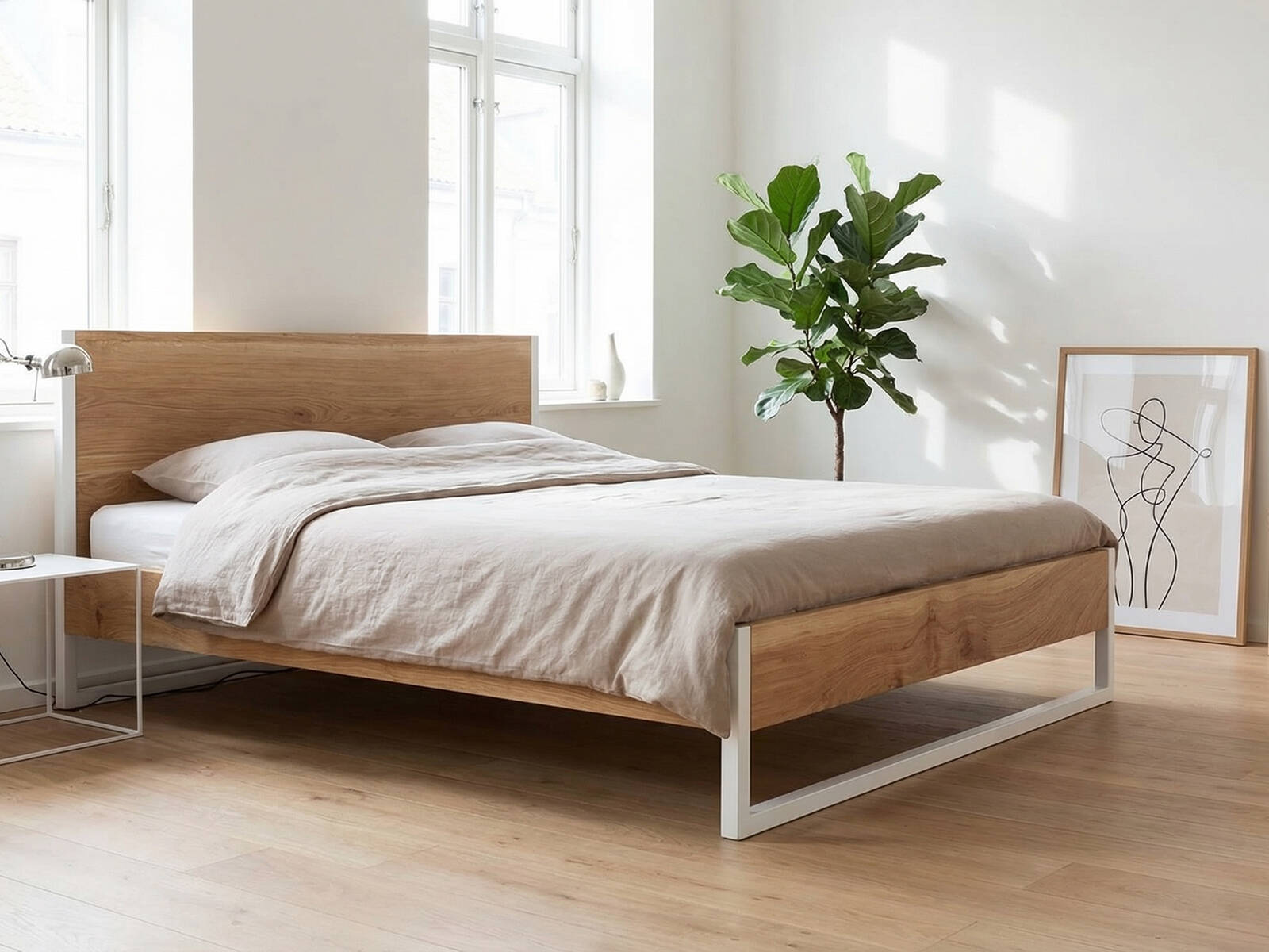 Кровать Francesco Rossi Ардено 120х200, Кровати лофт Francesco Rossi, деревянные, металлические, современный стиль, лофт, белый