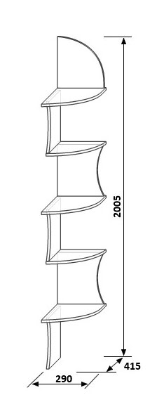 Угловая полка фото чертежи