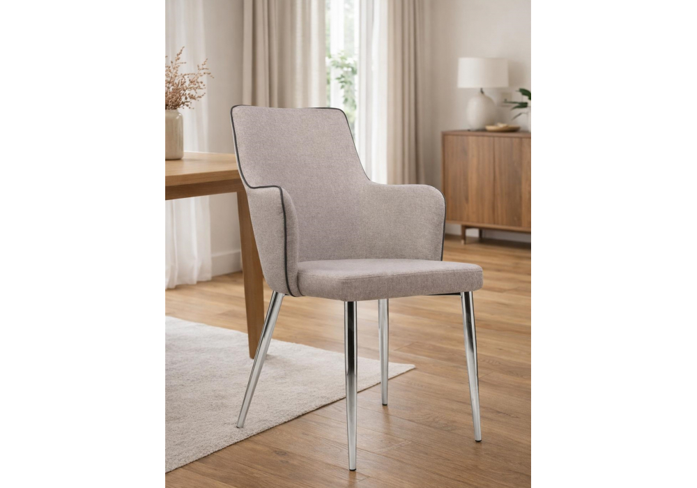 Стул на металлокаркасе Benza beige fabric
