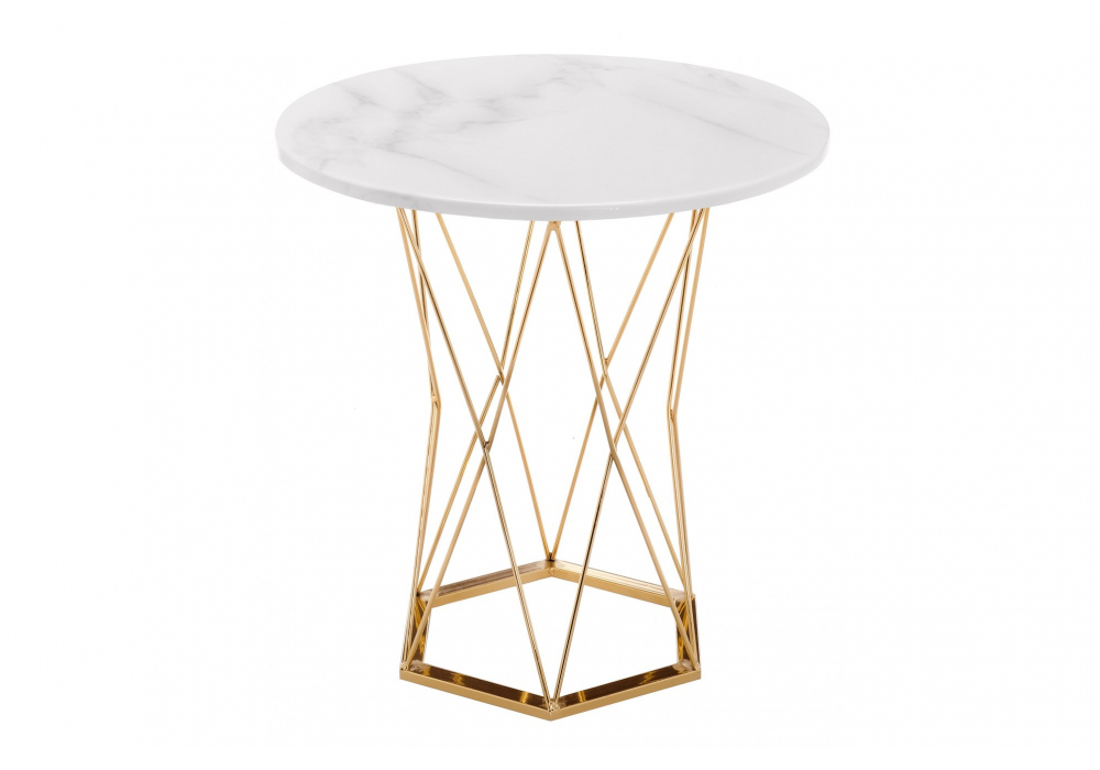 Стол деревянный Melan white / gold