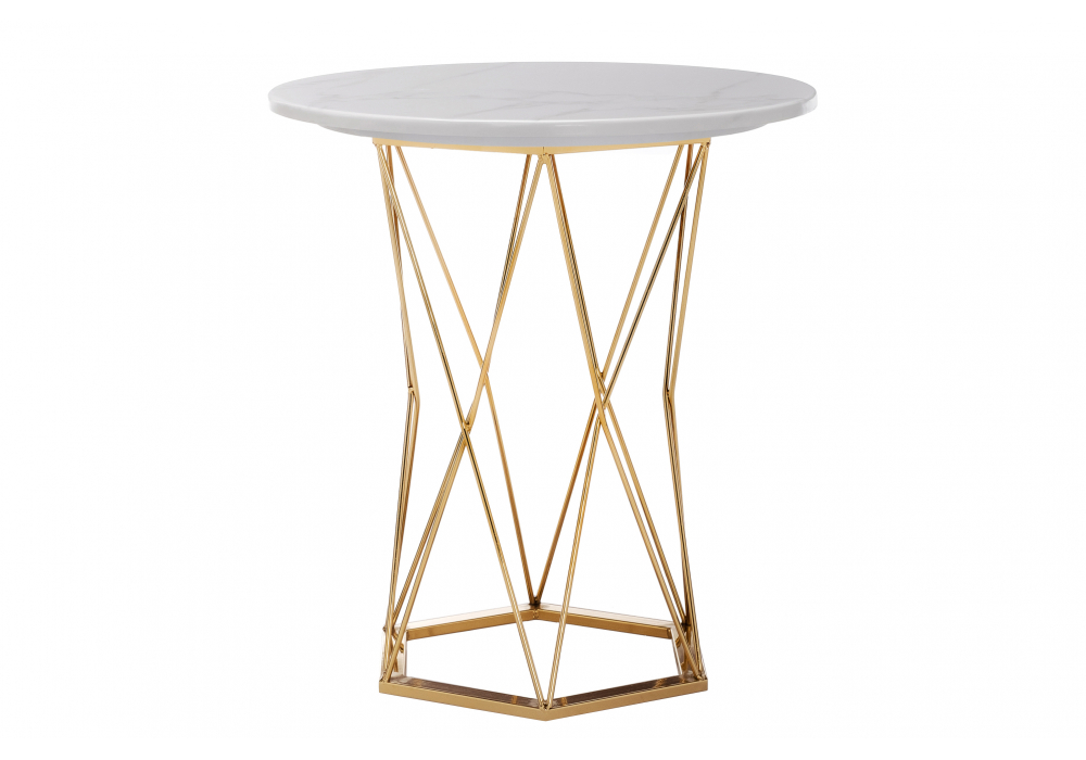 Стол деревянный Melan white / gold
