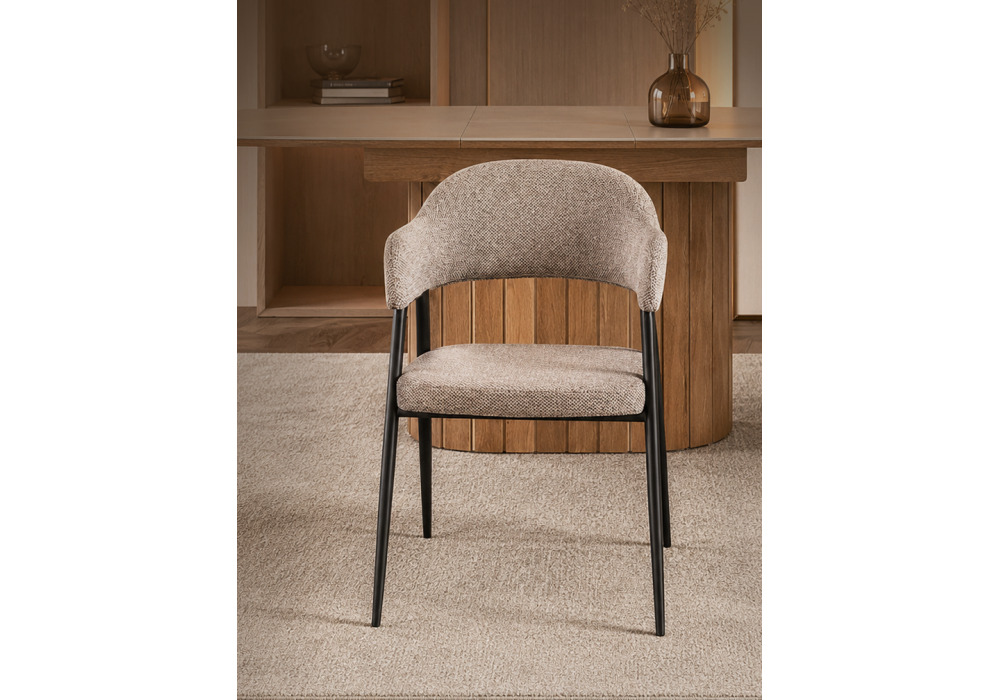 Стул на металлокаркасе Twin gray / black