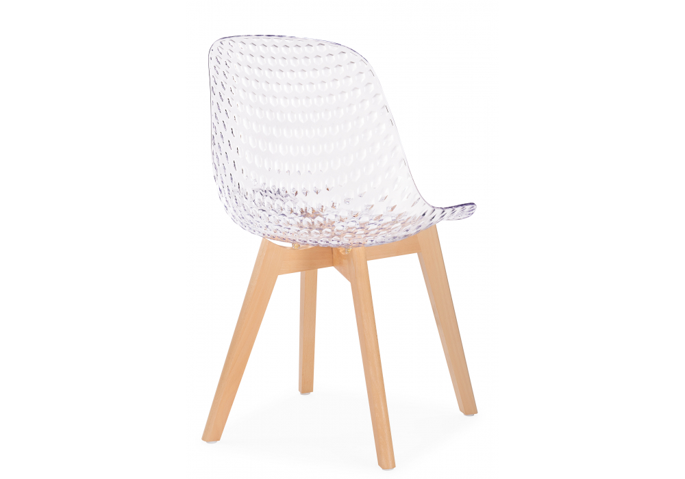 Пластиковый стул Vart clear / wood