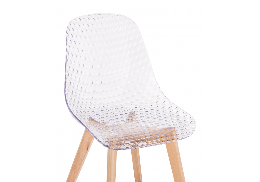 Пластиковый стул Vart clear / wood