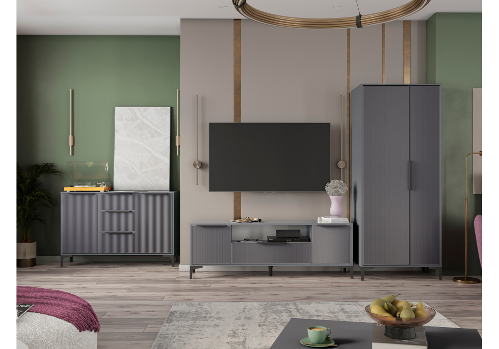 Комод Woodville Иадама графит софт