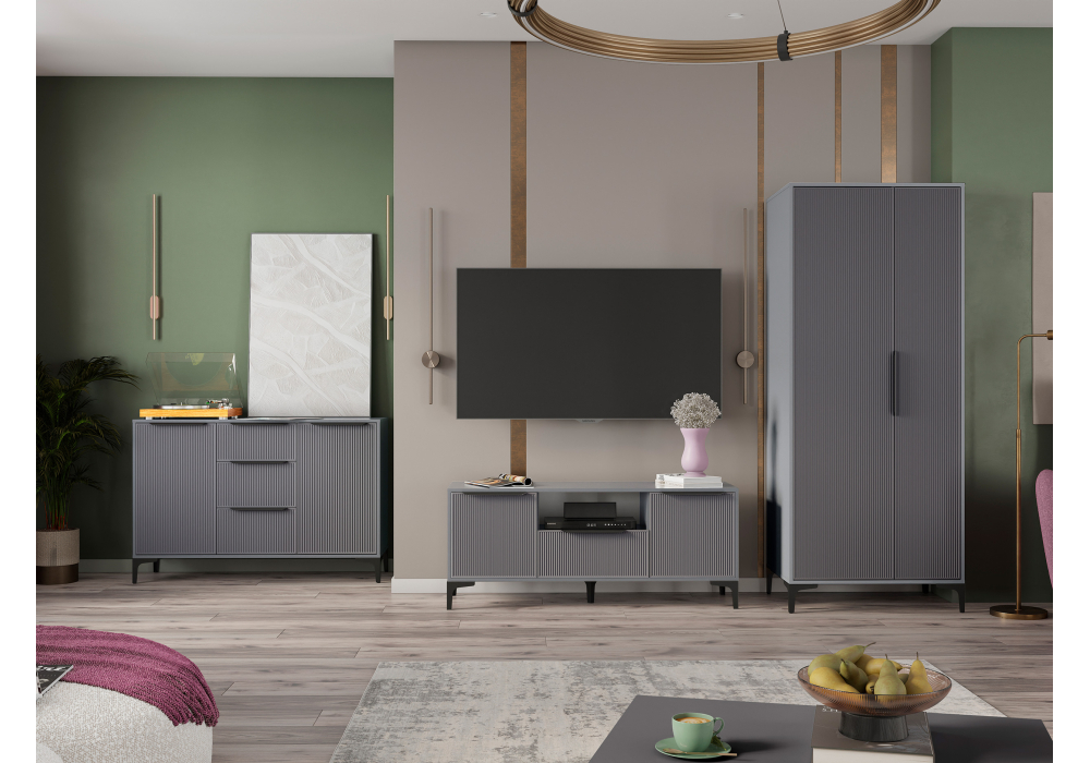 Комод Woodville Иадама графит софт