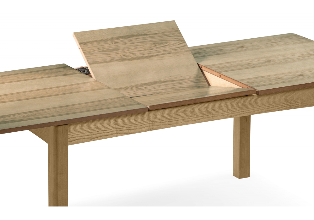 Стол Woodville Аделик 120(170)x80 в процессе раскладывания, механизм трансформации