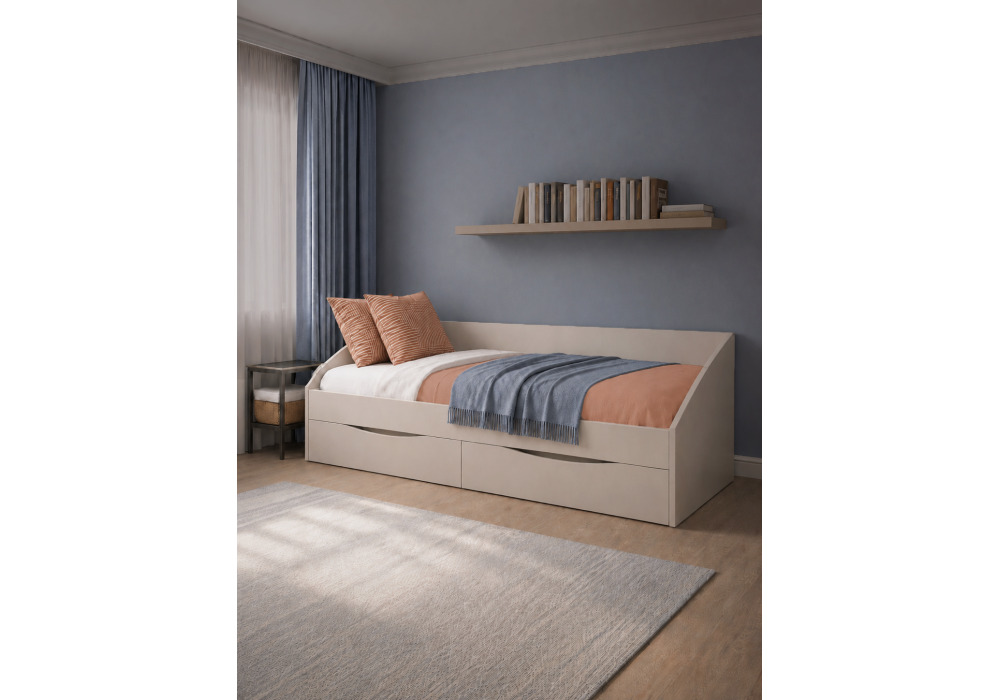 Кровать Эриол 90x200 кашемир