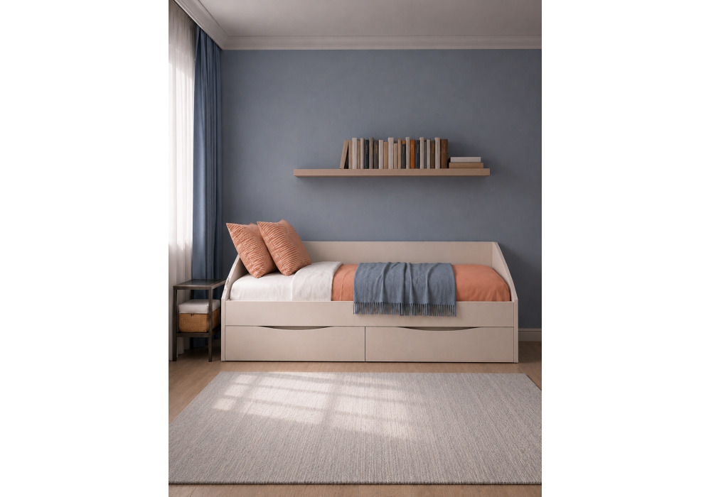 Кровать Эриол 90x200 кашемир