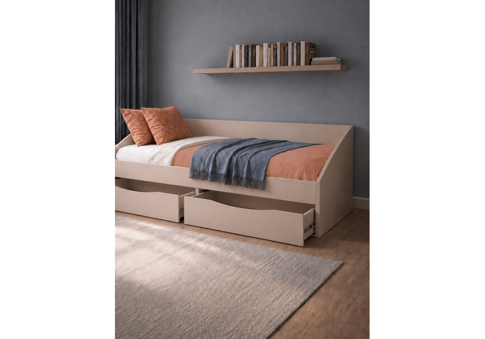 Кровать Эриол 90x200 кашемир