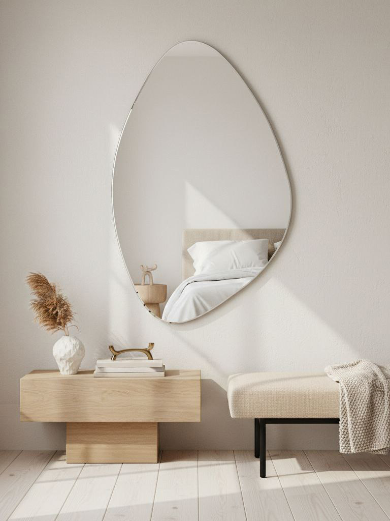 Зеркало настенное фигурное Сельетта-8 110 см х 68,3 см