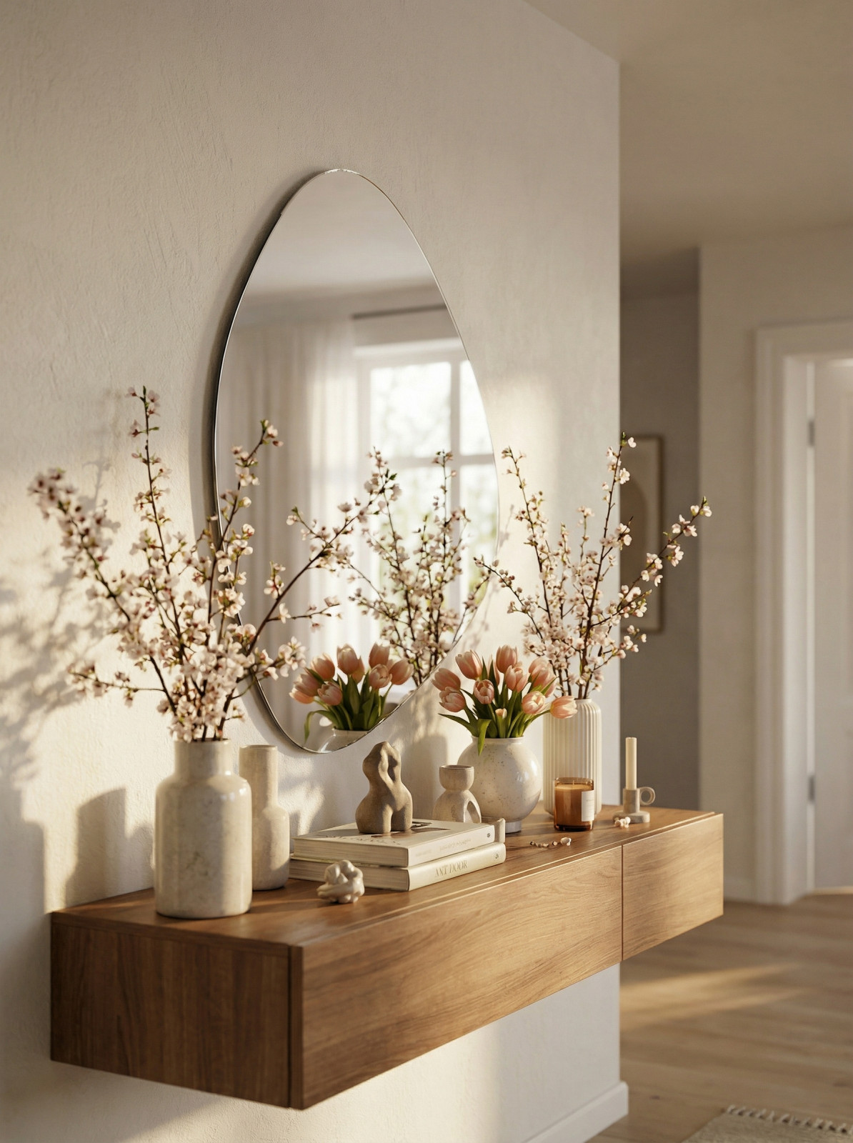 Зеркало настенное фигурное Сельетта-8 110 см х 68,3 см