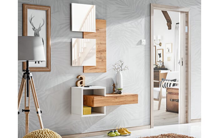Прихожая Мегамебель Астория-2, Готовые прихожие Мегамебель, современный стиль, скандинавский стиль, с ящиками, белый