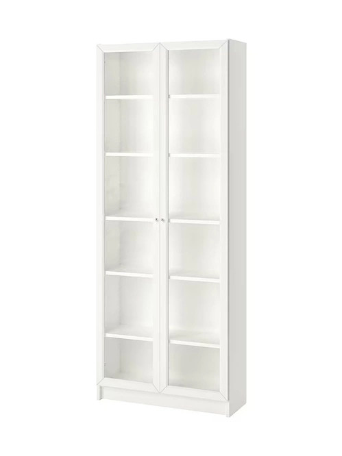 Стеллаж Билли 20 Белый Фасадный 0101 (130123) 80*30*202 см, Бежевый Фиеста в наличии 80x30x202
