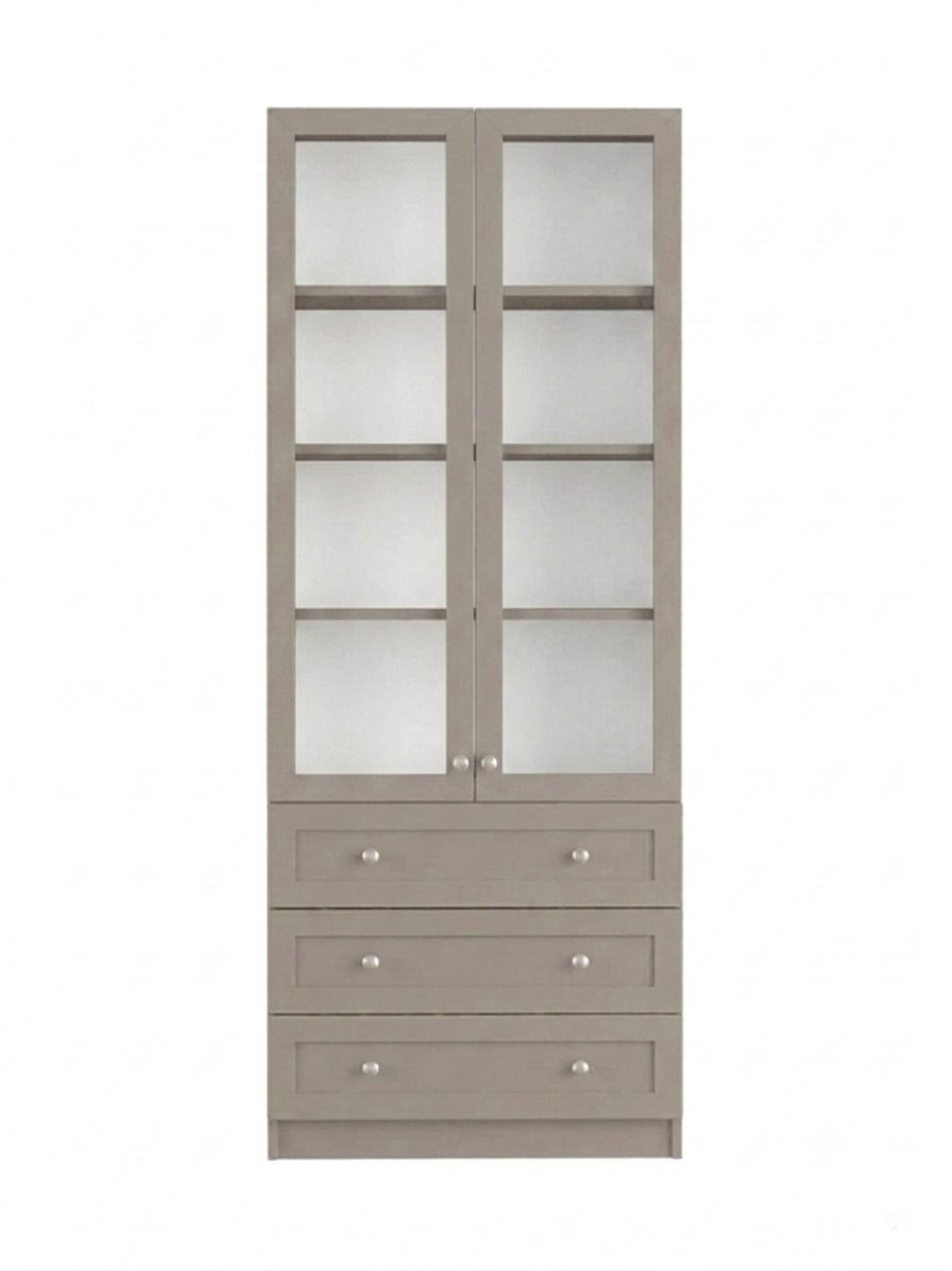 Стеллаж Билли 39 Кашемир 5981 BS 80*30*202 см, Бежевый Фиеста 80x30x202