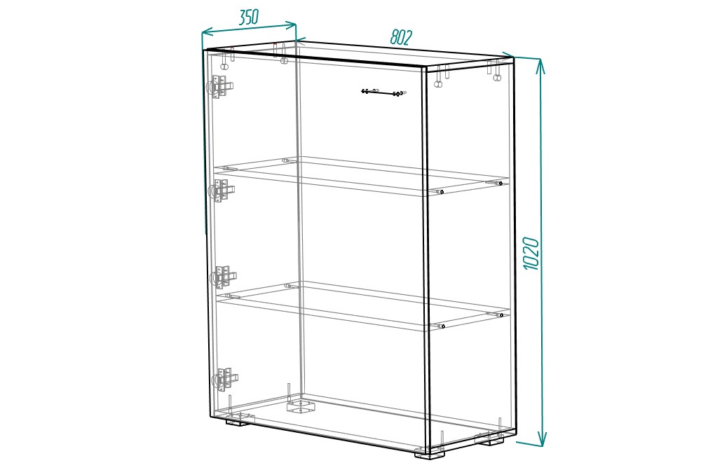 Гостиная Ноктюрн 9 Белый 101/ Дуб молочный 8622 400x45x220