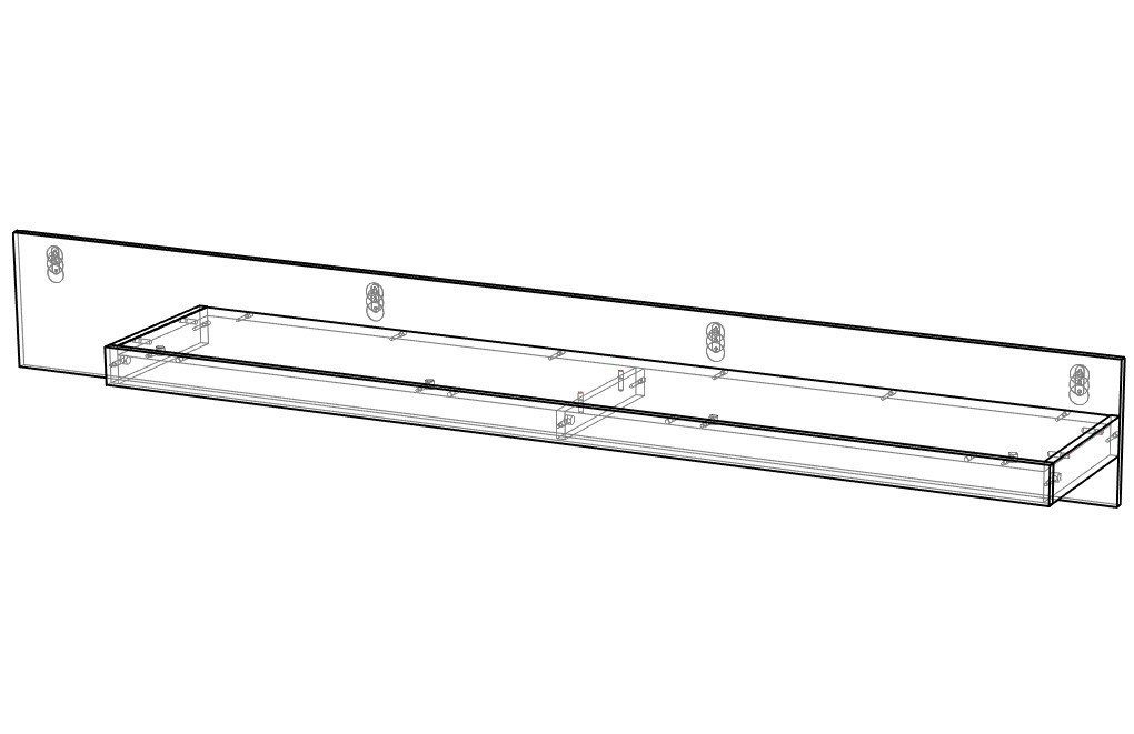 Гостиная Ноктюрн 9 Белый 101/ Дуб молочный 8622 400x45x220