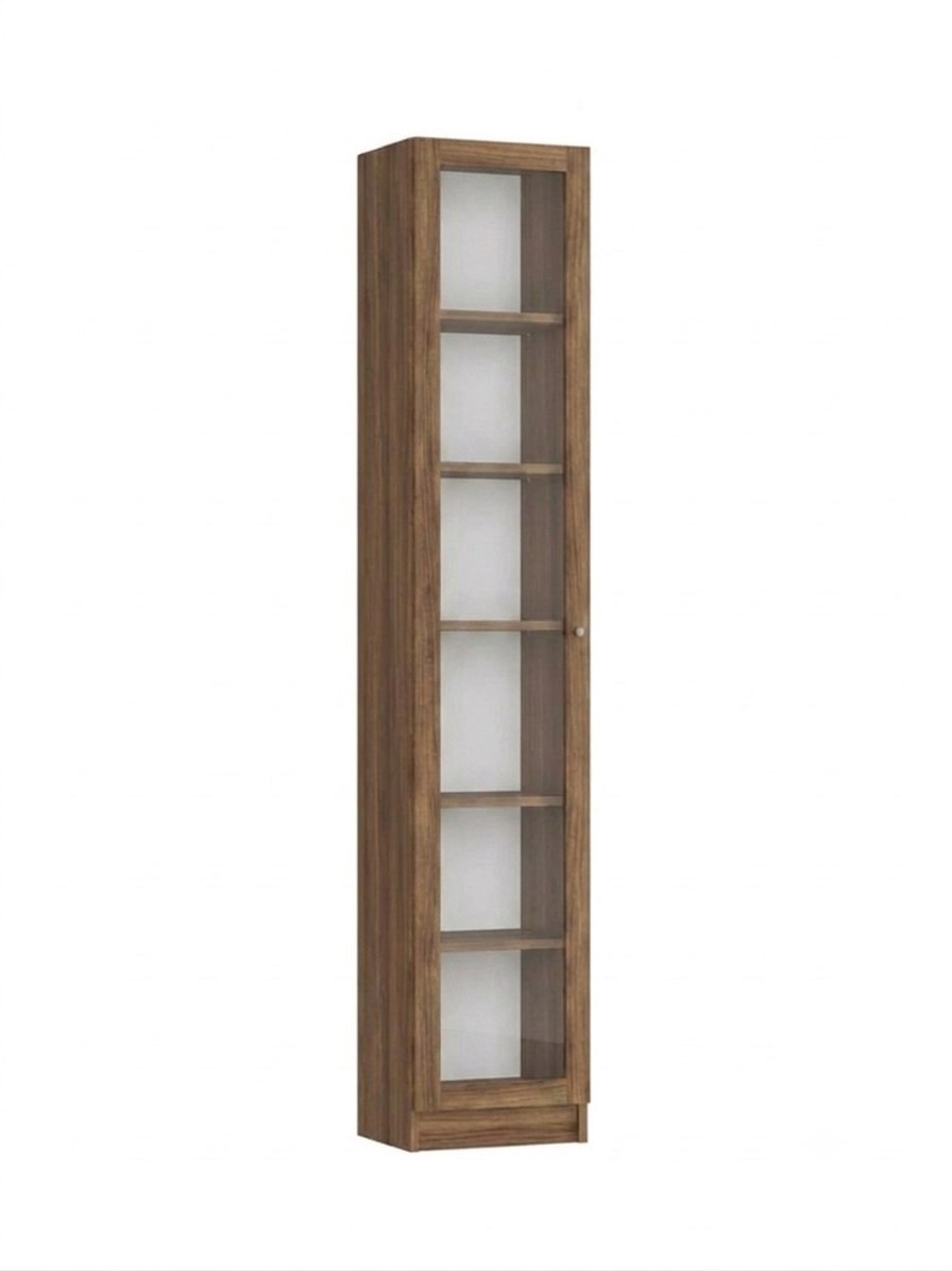 Стеллаж Билли 40x202x30 Орех Экко 9459 40*30*202 см, Бежевый Фиеста 40x30x202