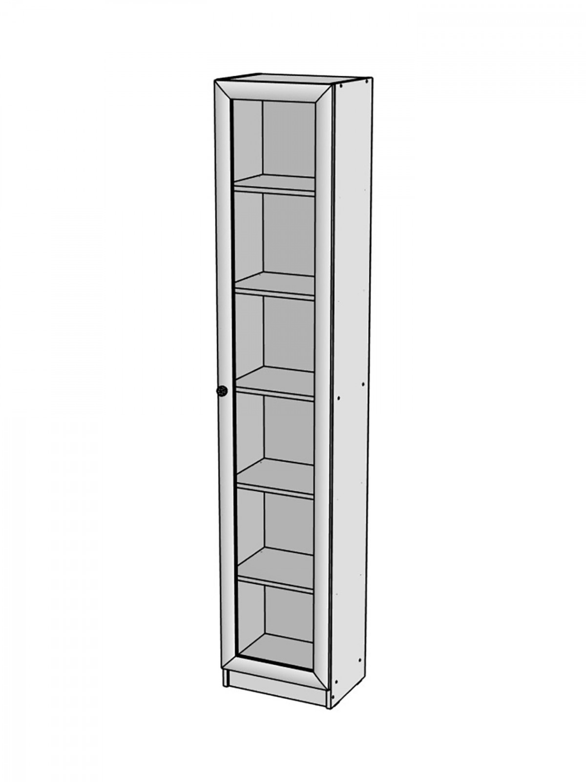 Стеллаж Билли 40x202x30 Орех Экко 9459 40*30*202 см, Бежевый Фиеста 40x30x202