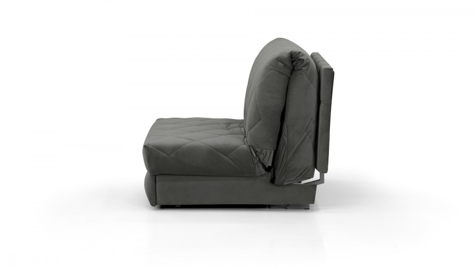 Кресло-кровать Римус Vivaldi 37 76*110*92 см, Серый Велюр Аккордеон Фиеста 76x110x92 Аккордеон