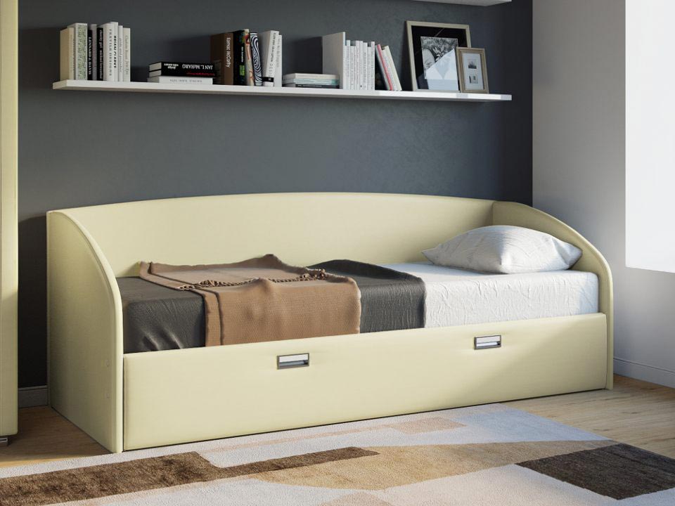 Кровать-диван с тремя спинками