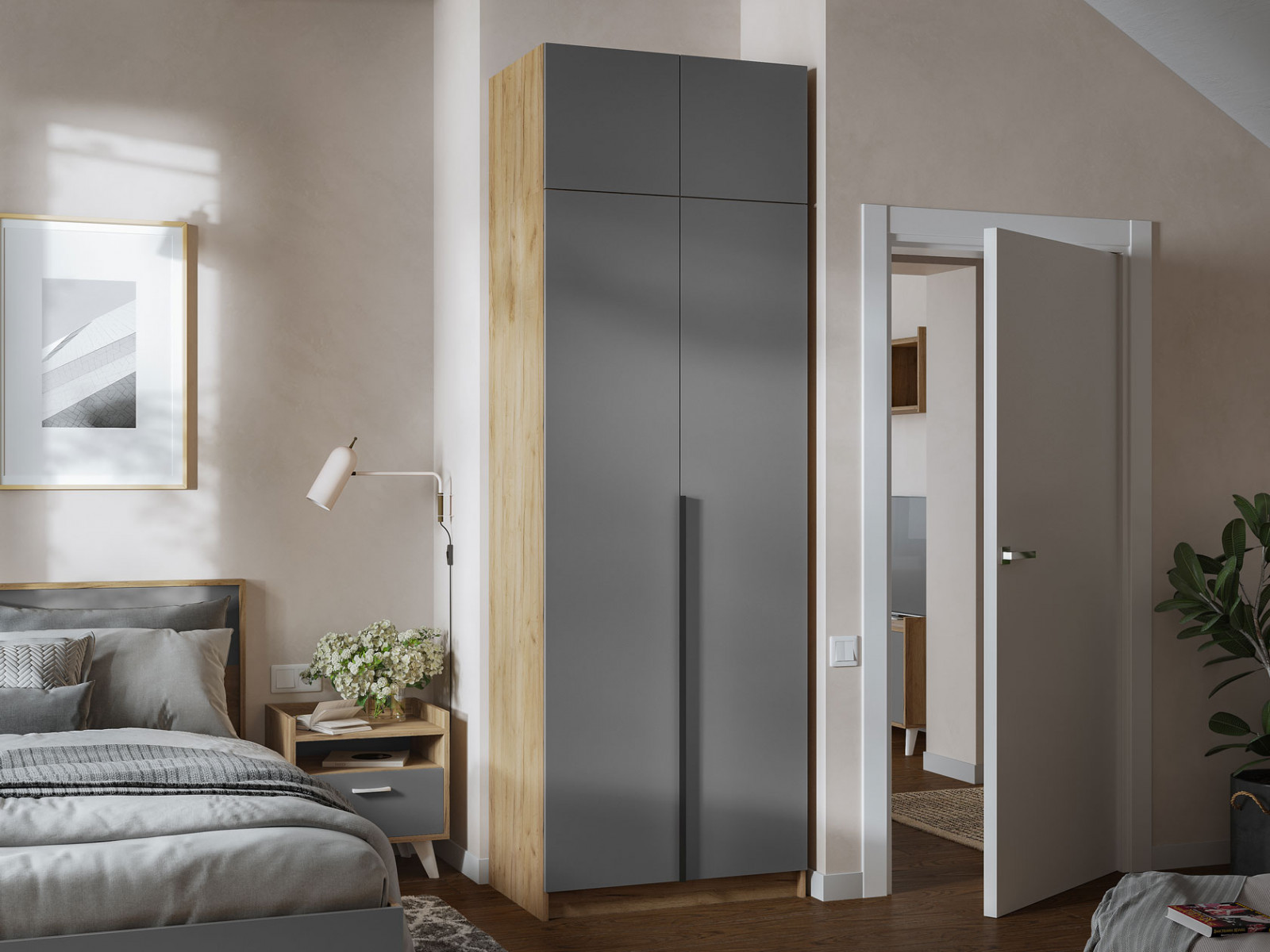 Распашной шкаф Стендмебель Лион