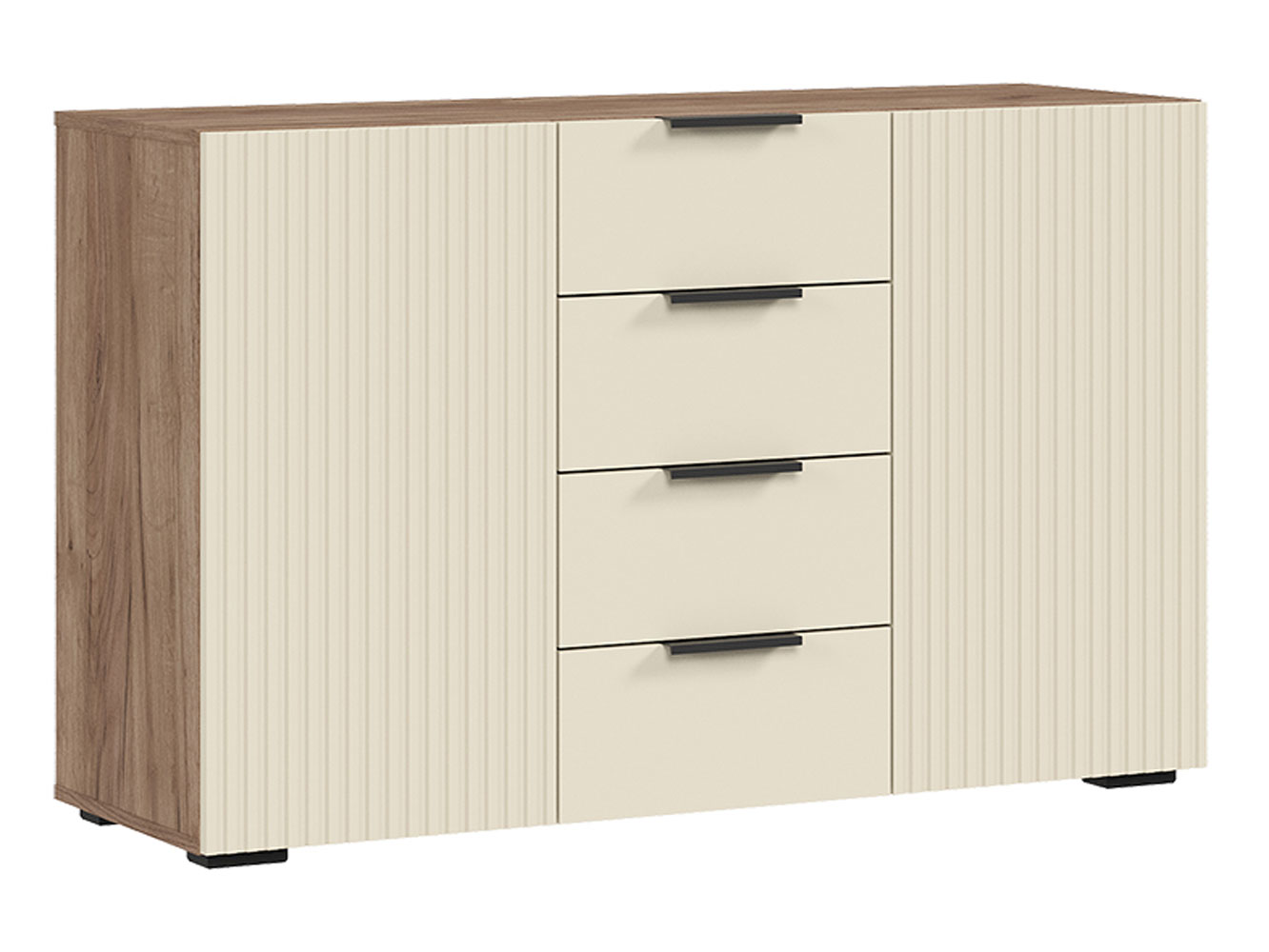 Комод Стендмебель Соната Комби, Спальня Стендмебель Соната, современный стиль, с ящиками, бежевый