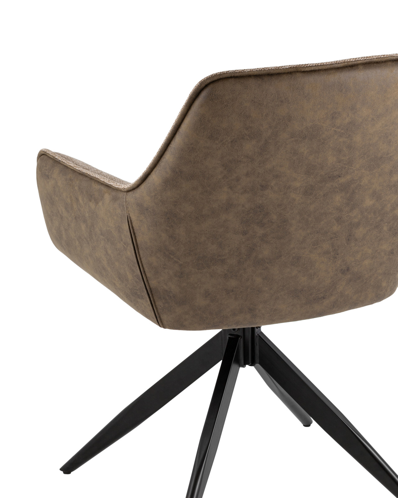 Стул обеденный STOOL GROUP Alba c коричневой экокожей