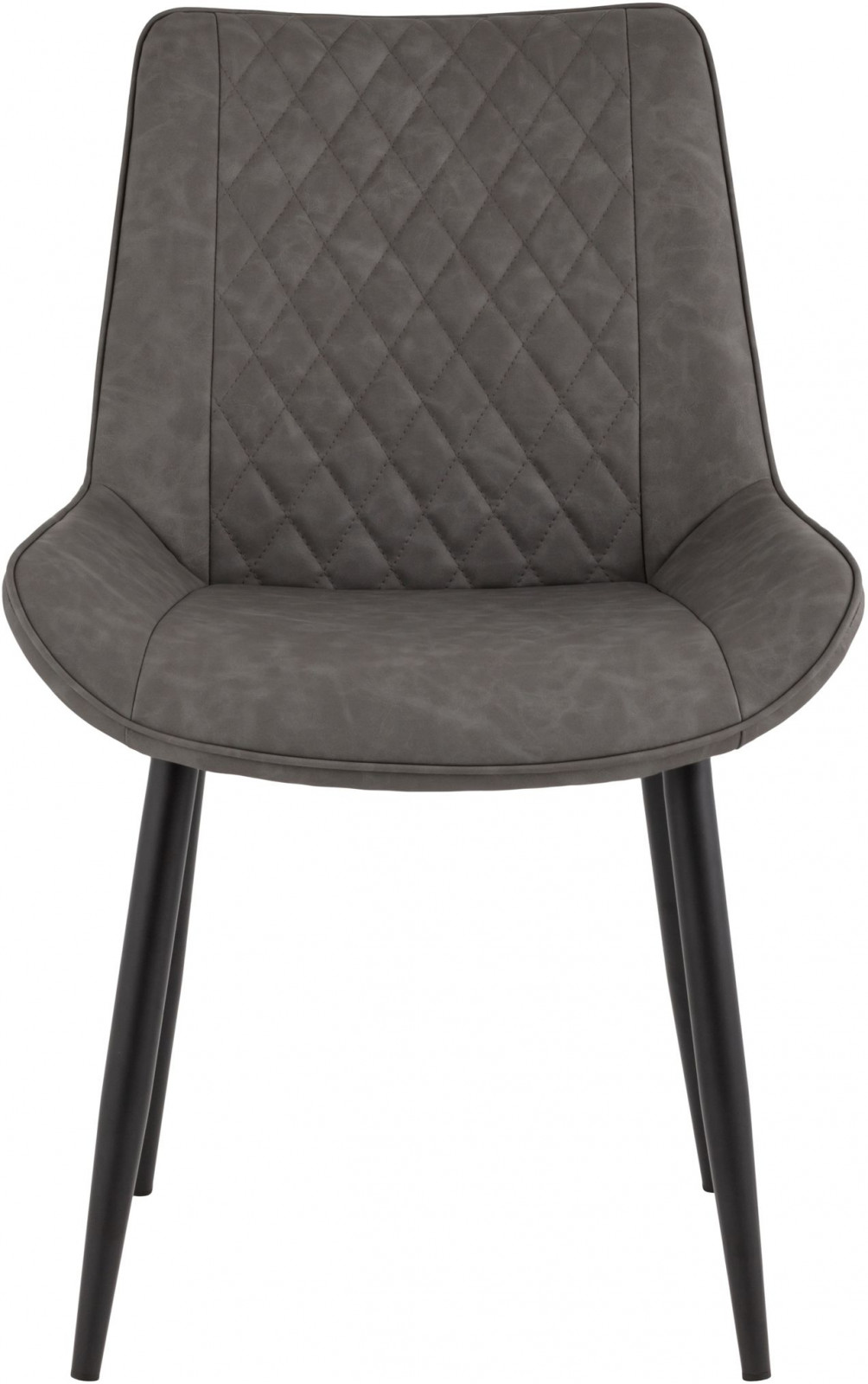 Мягкий стул с ромбовидной стежкой на спинке, современный дизайн