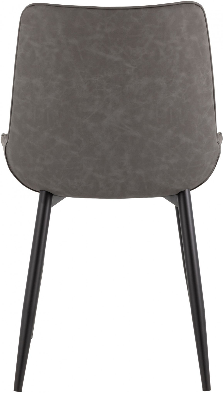 Вид сзади стула с износостойкой экокожей и металлическими ножками