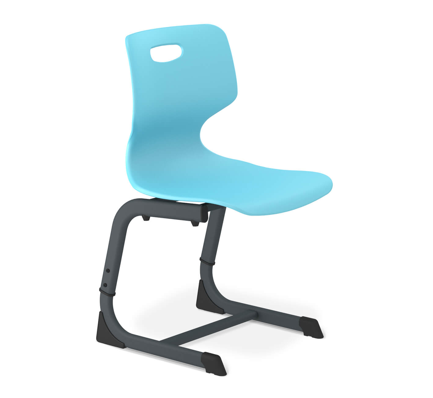 Стул Sheffilton SHT-S-TN22/5-7 а5-7, Стулья на металлокаркасе Sheffilton, металлические, из пластика, современный стиль, серый