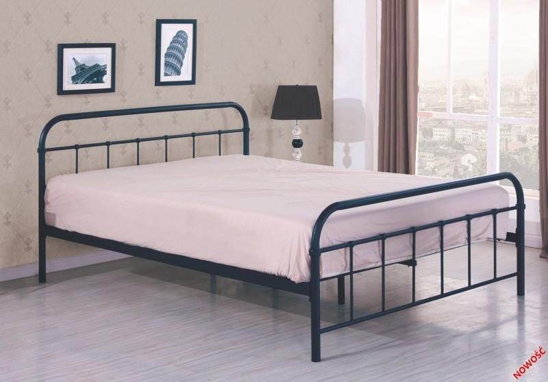 Кровать Halmar Linda 90x200, черный, Кровати Halmar, металлические, современный стиль, черный