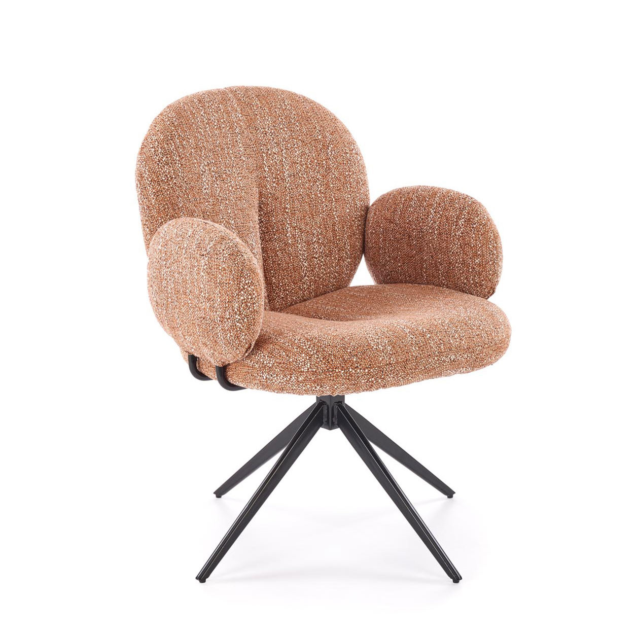 Стул HALMAR K568 корица/черный, поворотный