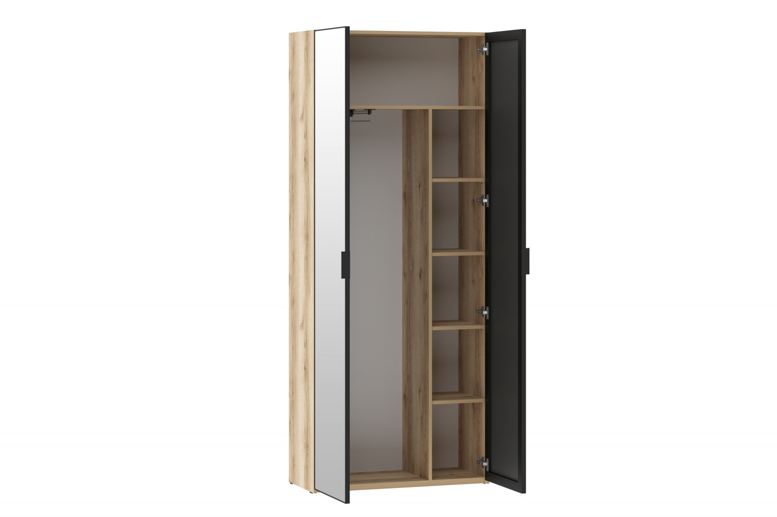 Прихожая Арден комплектация 3 (200.08 + 200.17 + 200.05 700 левый + 200.14 700 + 200.01 ПВХ левый + 200.10 + 200.03 зеркало + 200.12 + 200.01 ПВХ правый + 200.10 + 200.09 400 + 200.18 400)