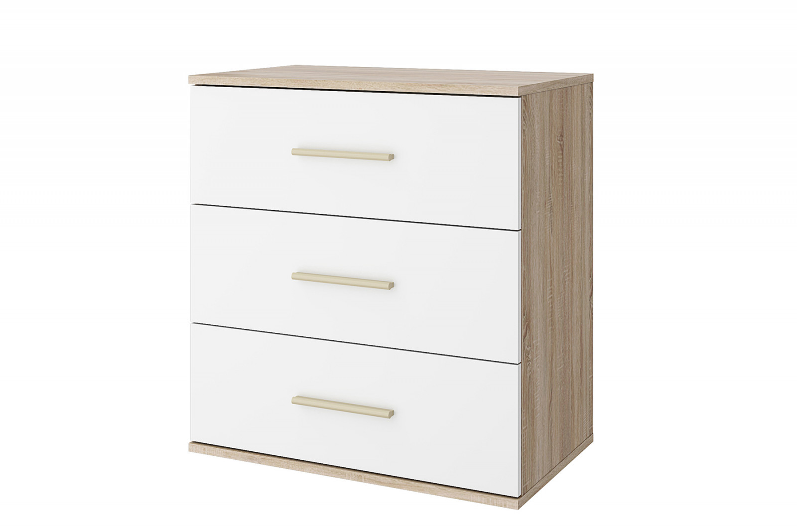 Комод СтолЛайн Алекс 3 ящика, Домашний кабинет СтолЛайн Алекс, современный стиль, с ящиками, белый