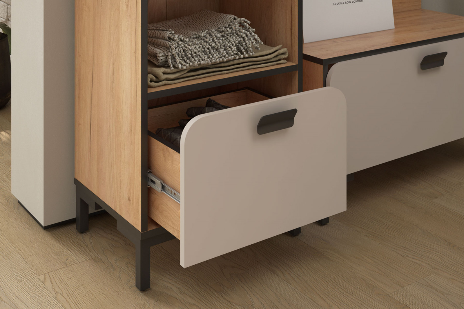 Набор мебели для прихожей (123,3х220,1х38,2 см) Жаклин