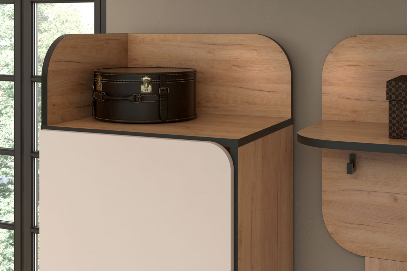 Набор мебели для прихожей (123,3х220,1х38,2 см) Жаклин