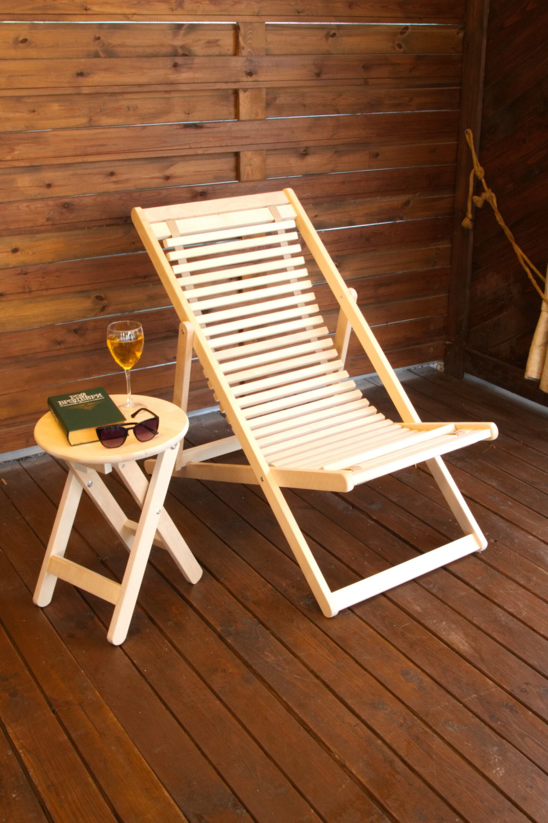 Шезлонг Мартини 22, Натуральное дерево