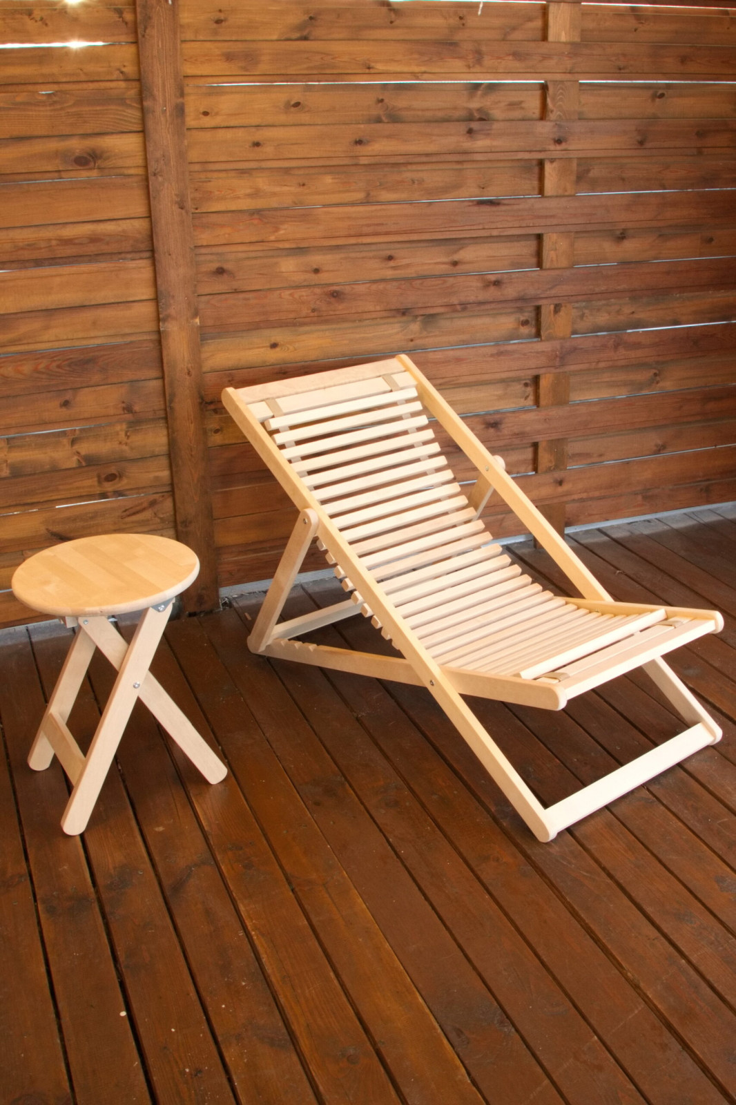 Шезлонг Мартини 22, Натуральное дерево