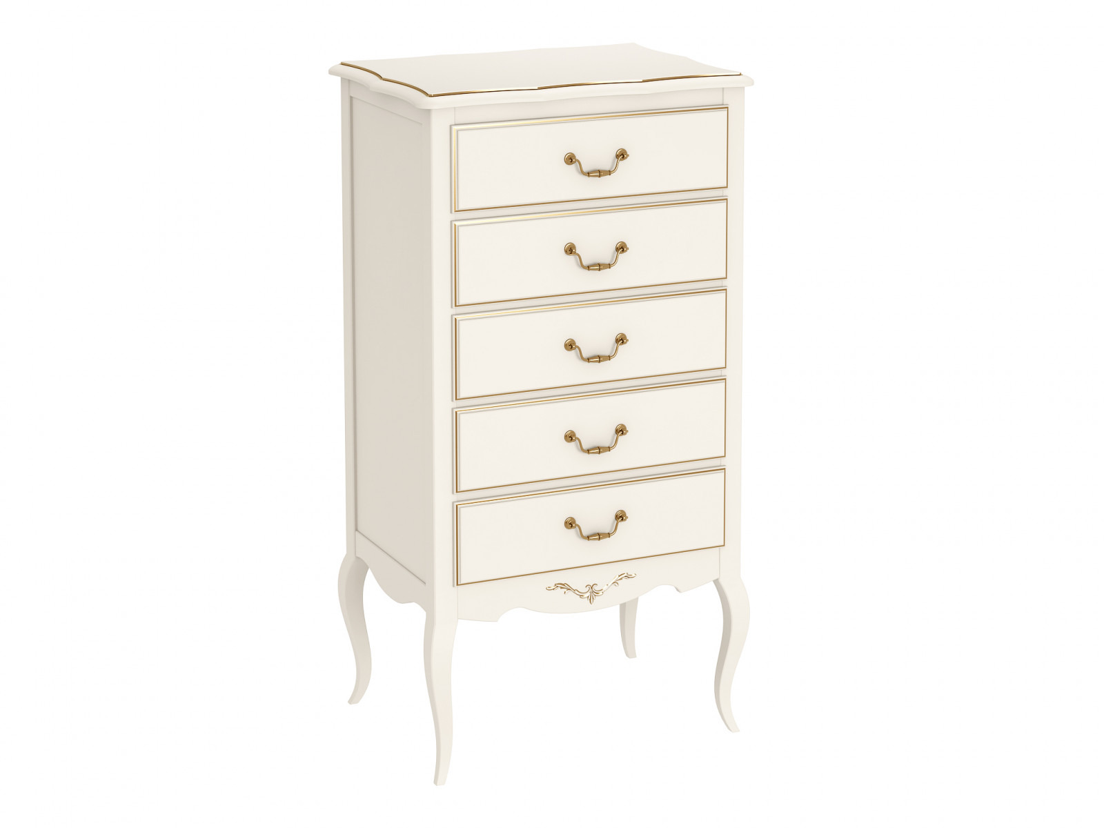 Комод Малонн Ави 5 ящиков Белый