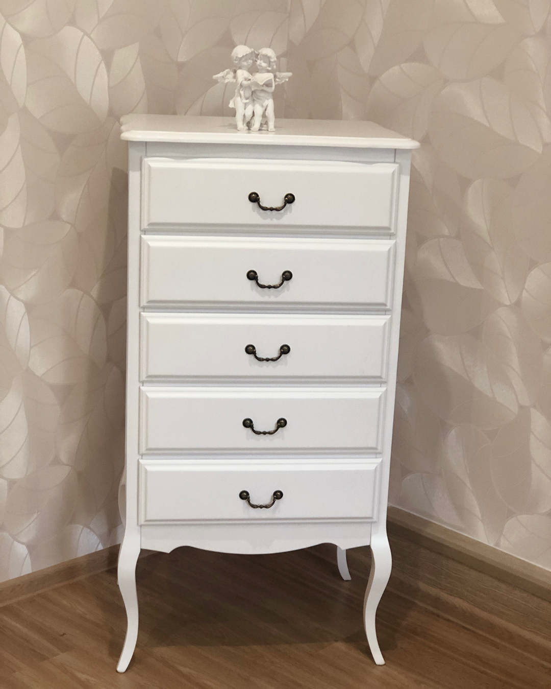 Комод Малонн Ави 5 ящиков Белый