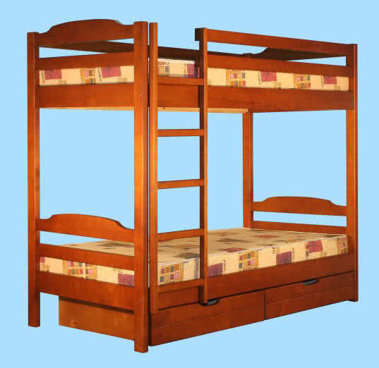 Двухярусная кровать Тандем с ящиками  Альянс XXI век 80х200