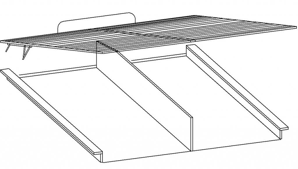 Парящая кровать с подъемным механизмом схема